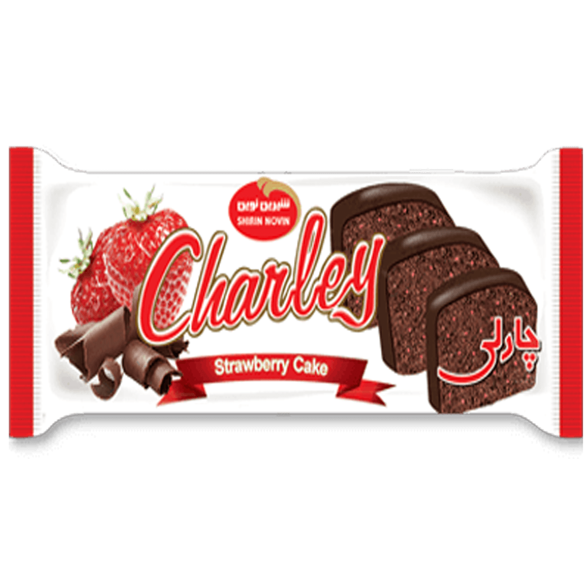 کیک چارلی شکلات توت فرنگی