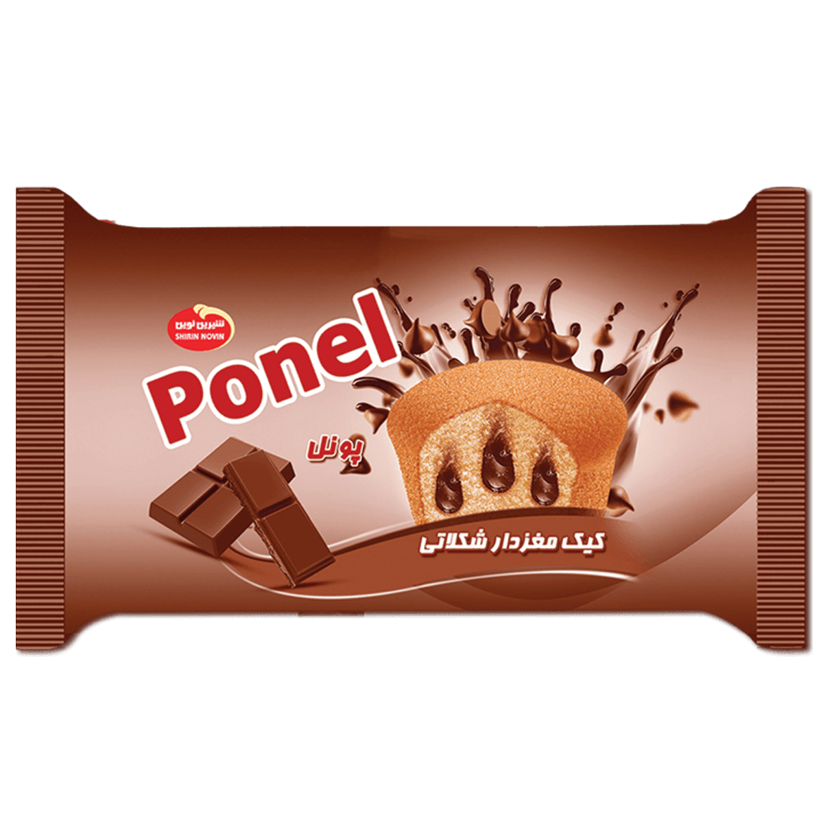 کیک پونل با کرم شکلاتی