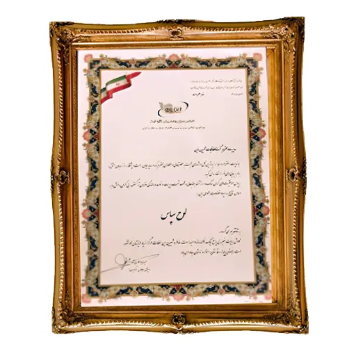 لوح سپاس اجلاس سران و مدیران اکو ایت